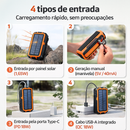 Power Bank Solar com Lanterna