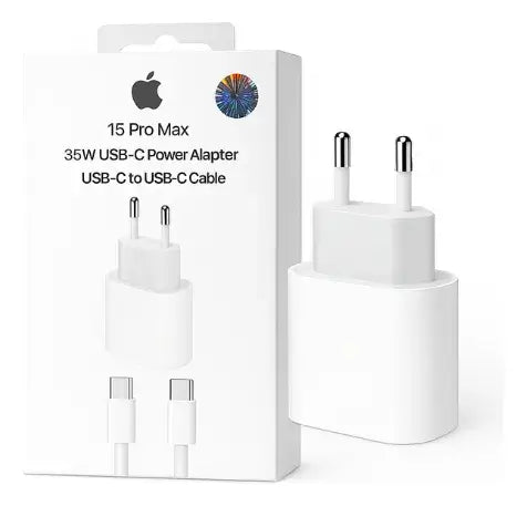 Carregador 15 Pro Max 35w USB Power Adapter USB-c to USB-c Cable