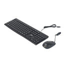 Kit Teclado e Mouse com Fio