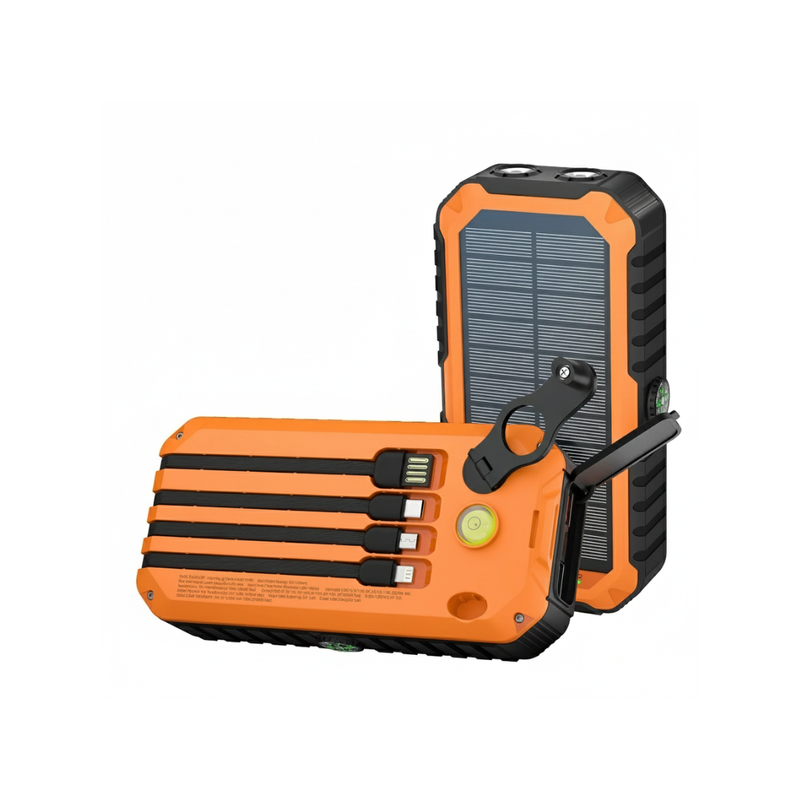 Power Bank Solar com Lanterna