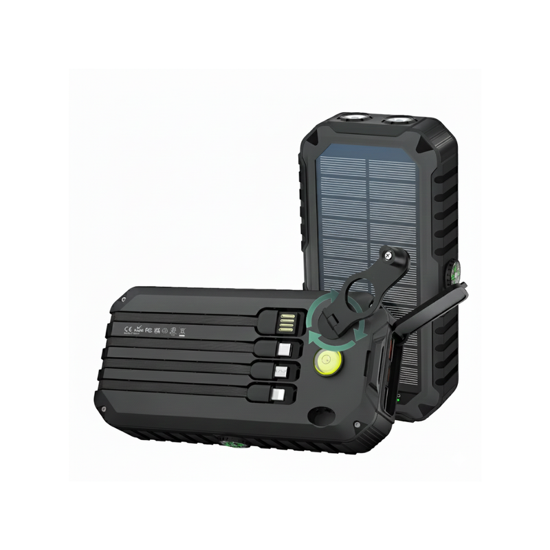 Power Bank Solar com Lanterna