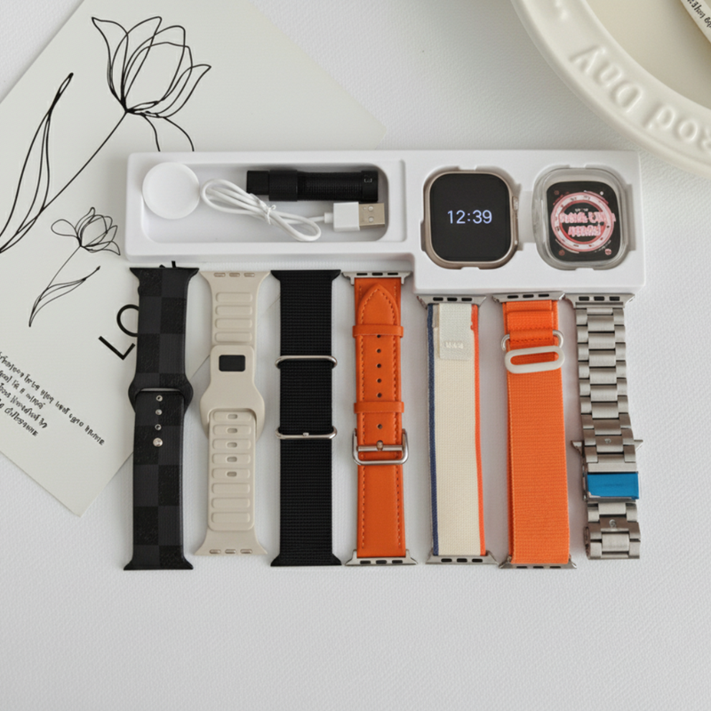 Smartwatch HW Ultra 2 + BRINDE Fone AirDots Bluetooth