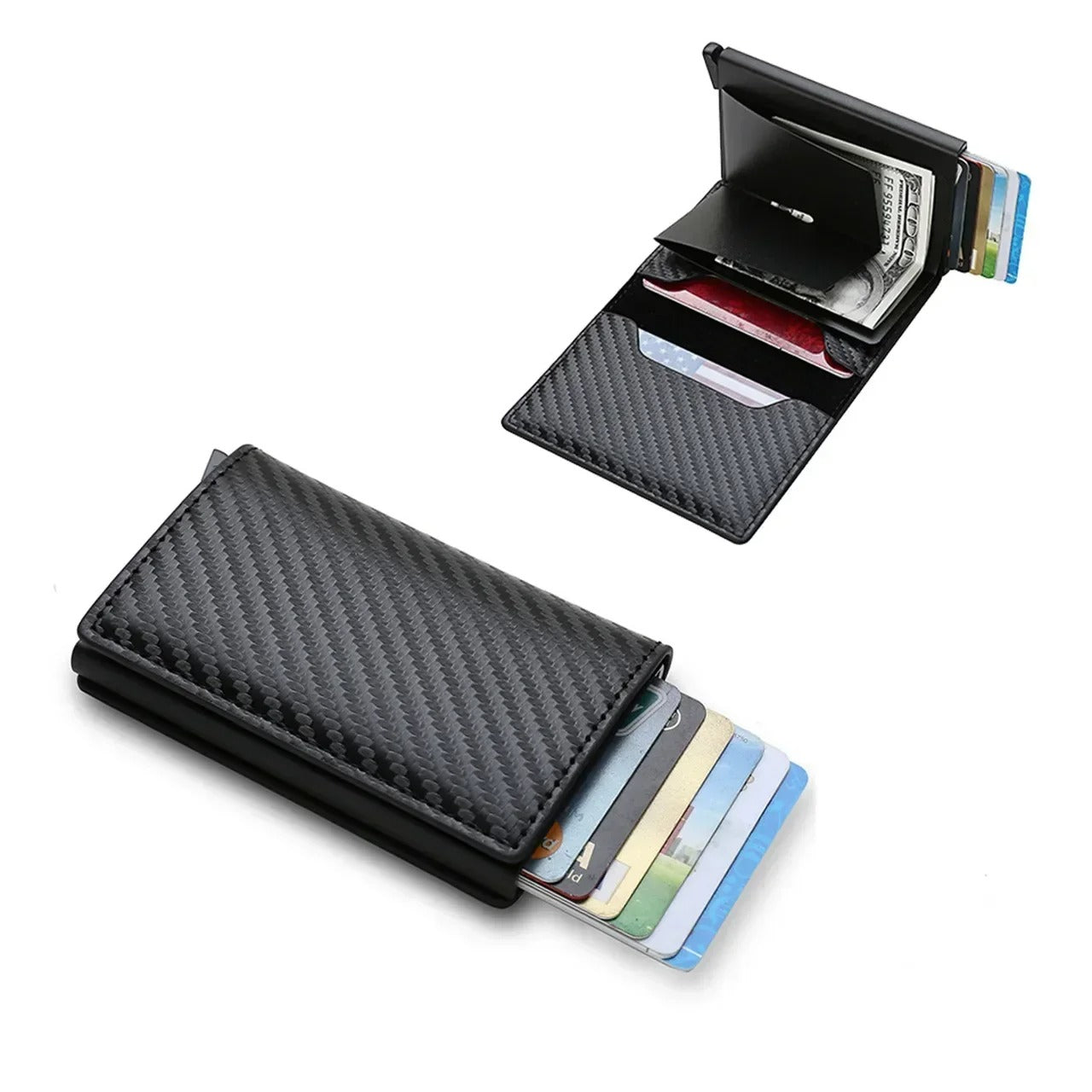 Carteira Slim Efeito Fibra de Carbono Rift Card