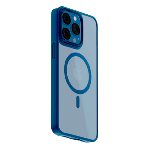 Case MagSafe Azul Marinho Modelo: iPhone 11/12/13/14/15 Plus, Pro, Pro Max